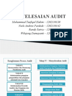 Penyelesaian Audit