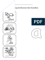 Latihan Menulis Huruf Vokal