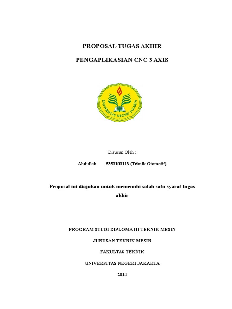 Proposal Tugas Akhir Cnc Docx