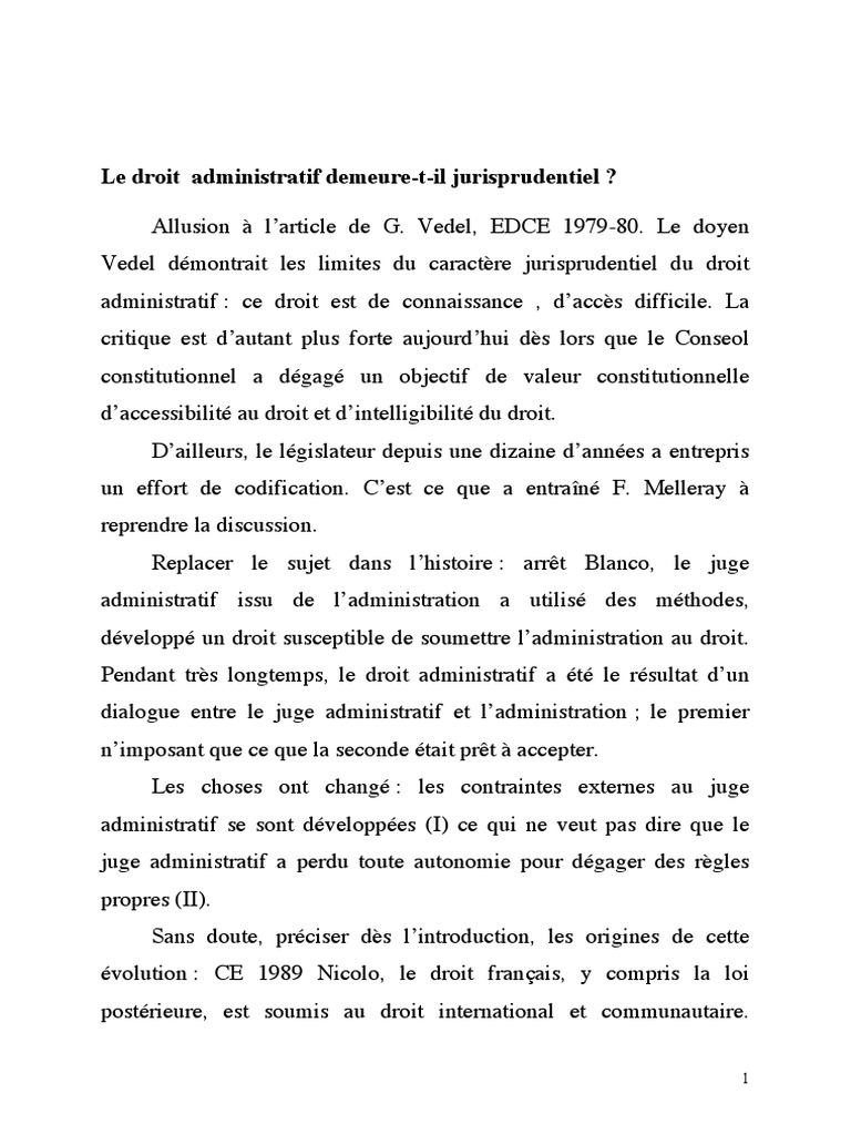 La Jurisprudence Est elle Une Source Du Droit Dissertation Corrige de La Dissertation PDF-2 | PDF | Constitution | Jurisprudence