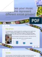 How Does Your Music Magazine Represent Different Social Groups?