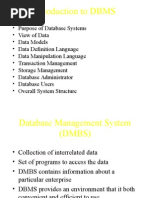 DBMS Introduction