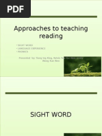 Approaches To Teaching Reading