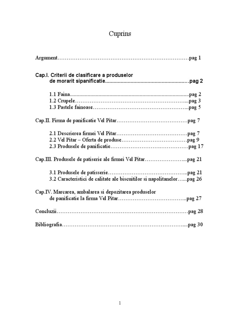 Produse de Morarit Si Panificatie | PDF