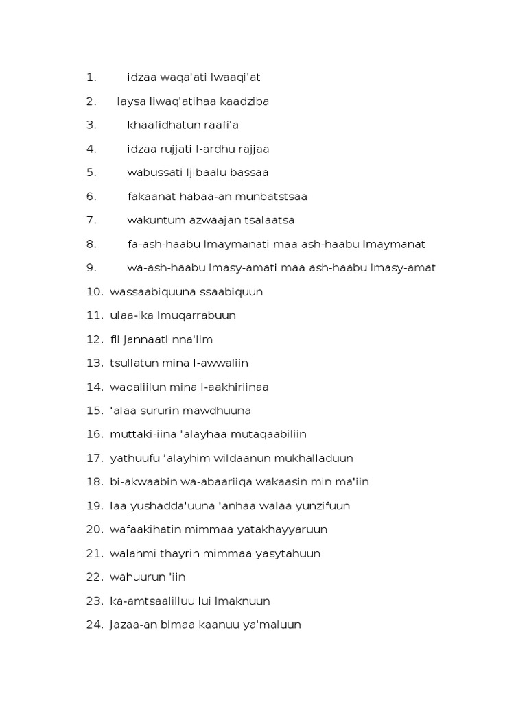 Download 64+ Contoh Surat Al Waqiah Ebook Jakarta Terbaru Gratis