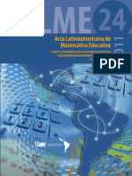 Alme Acta Latinoamerica de Matematica Educativa