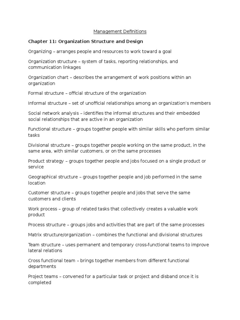 Understanding Organization Structures | PDF | Organizational Structure ...