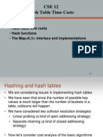 Hash Table Time Costs - Hash Functions - The Map Interface and Implementations