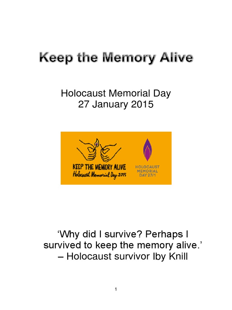 Keep The Memory Alive - Booklet | PDF | Auschwitz Concentration Camp ...