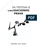 Zbirka Testova Iz Obligacionog Prava