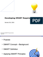 Developing SMART Software Requirements