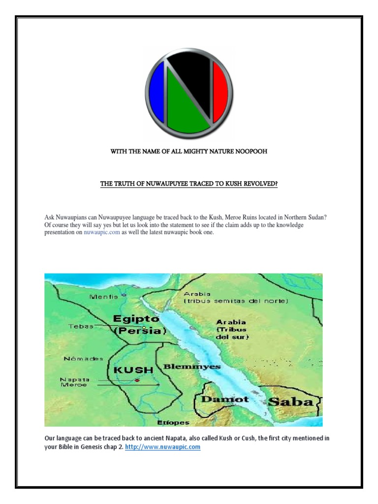 Nuwaupic Language and Kushite Origins | PDF | Writing | Languages