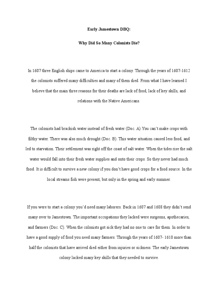 Dbq essay example ap european history picture