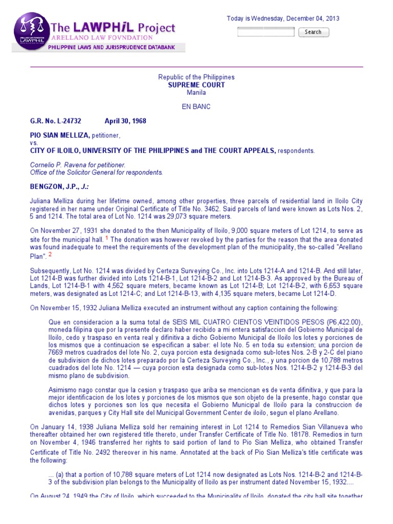 Supreme Court Ruling on Iloilo Land Dispute | PDF | Government | Justice