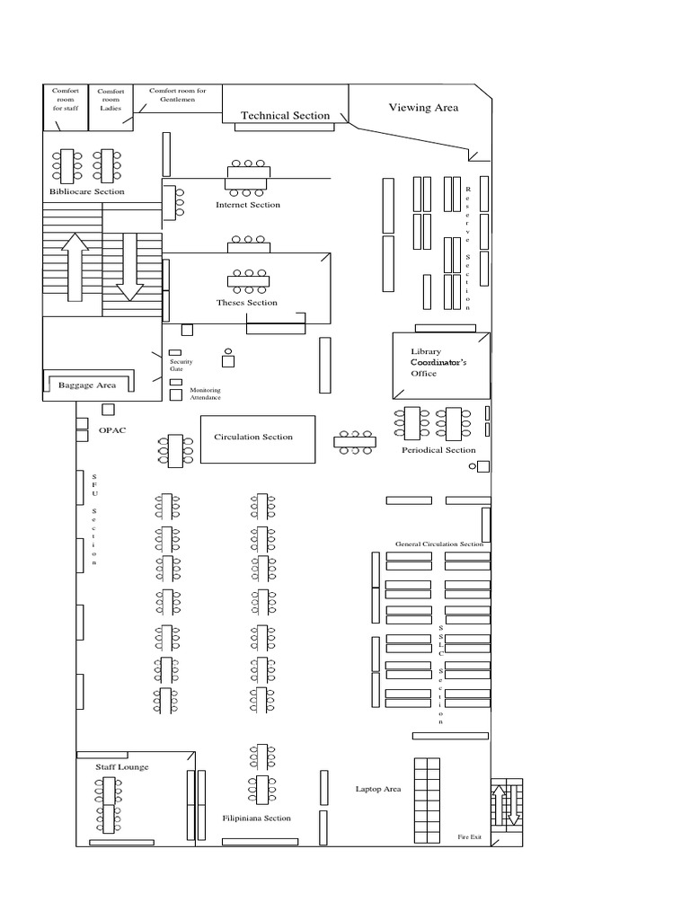 Library Floor Plan and Sections | PDF