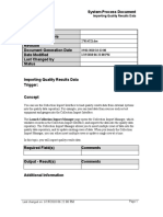 Importing Quality Results Data - SPD