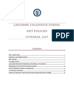 Lausanne Collegiate School Gift Policies