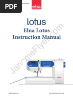 Elna Lotus Manual