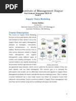 Syllabus Supply Chain Modeling IIMR