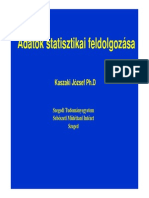 Adatok Statisztikai Feldolgozasa