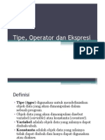 03 Tipe, Operator Dan Ekspresi