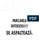 Parcarea Interzisă!!!: Se Asfaltează