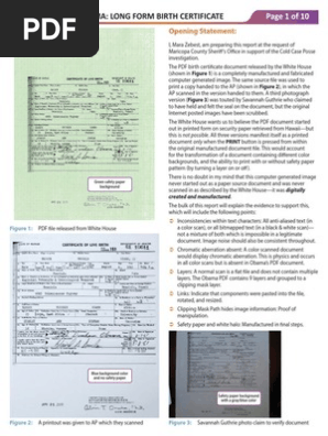 Obama Birth Certificate Forgery - Mara Zebest Report