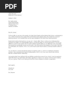 Sample Application Letter