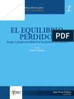 Paladines Jorge. - El Equilibrio Perdido. Drogas y Proporcionalidad en Las Justicias de América