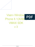 Vserv Windows Phone 8.1 (XAML) Vmax SDK V 3: Version 3