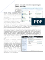 Cómo Configurar Las Opciones de Energía en Nuestra Computadora para Mejorar El Rendimiento y Ahorrar Electricidad