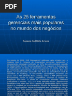 As 25 Ferramentas Gerenciais Mais Populares No Mundo