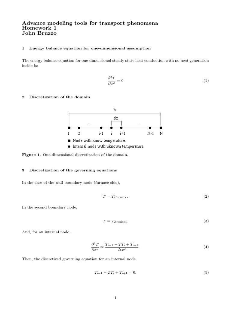 One-Dimensional Heat Conduction Analysis | PDF | Thermal Conduction ...
