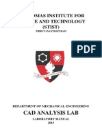 CAD ANALYSIS LAB MANUAL 2015 S6 Mechanical