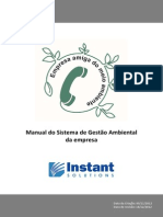 Manual Do Sistema de Gestão Ambiental Da Instant Solutions