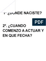 1º ¿Donde Naciste?