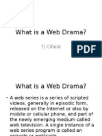 What Is A Web Drama?: TJ Cifaldi