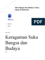 Keragaman Suku Bangsa Dan Budaya Nama