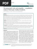 The Physician’s Role and Empathy