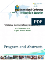 Rwanda International Conference On Technology in Education (RICTE) - Enhance Learning Through Technology