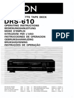 User Manual Denon DRS-610
