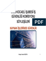 Mmo Kocaeli Şubesi İş Güvenliği Komisyonu Güvenliği Komisyonu Söyleşileri Ş