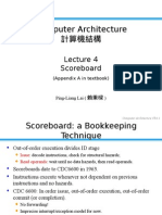 Computer Architecture 計算機結構: Scoreboard