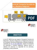 Reglamento de Transporte de Materiales Peligrosos PDF