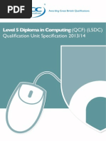 Level 5 Diploma in Computing Qualification Specification