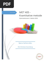 Download Kvantitativ metode - Hjemmeeksamen 1 2014 by Ole Christian Kvernberg SN254484330 doc pdf