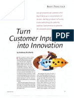 2002 - Turn Customer Input Into Innovation (Ulwick)