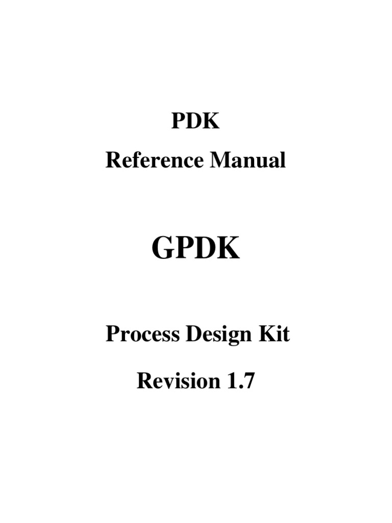 PDK Reference Manual | Download Free PDF | Bipolar Junction Transistor ...