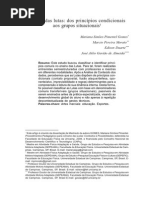 Ensino Das Lutas. Dos Pricipios Condicionais Aos Grupos Situacionais