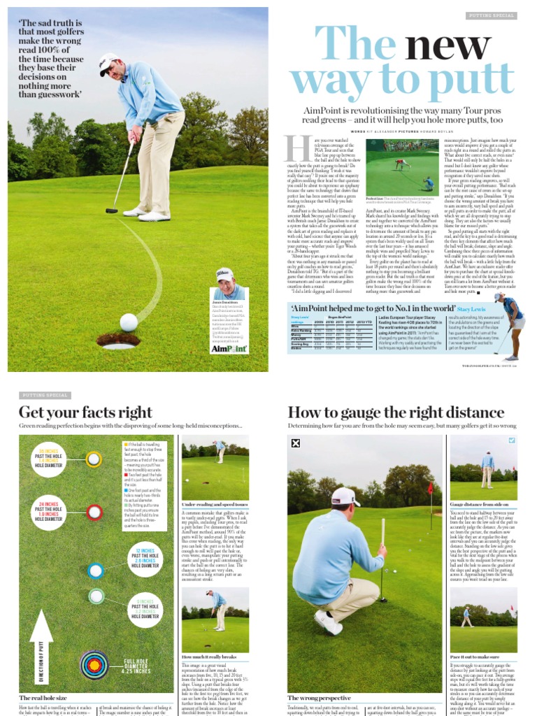 To Days Golfer A New Way To Putt PDF Golf Stroke Mechanics Ball